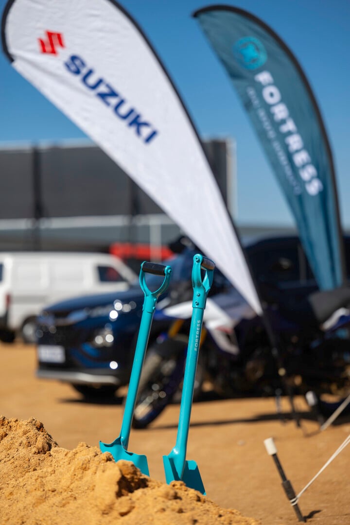 Suzuki logo and Fortress Logo with Fronx 