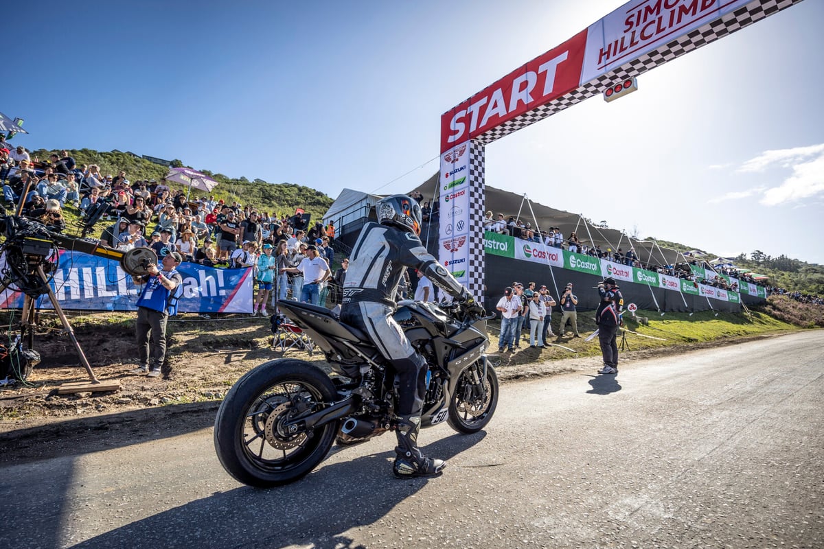 Bike at the finish line